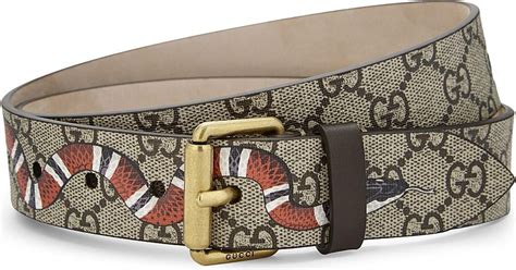 fake snake gucci belt|gucci snake belt men's.